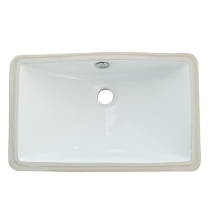 Fauceture LB18127 Courtyard Undermount Bathroom Sink, White LB18127